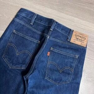 Levis Vintage Clothing LVC 606 Slim Fit Dark Wash Denim Jeans Big‎ E Orange Tab